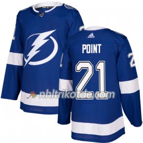 Tampa Bay Lightning Trikot Brayden Point 21 Adidas 2017-2018 Blau Authentic - Herren